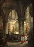 Im Chor des Doms zu Aachen, 1890