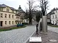 Silbermannbrunnen auf dem Marktplatz