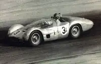 Fred Camble im Maserati Tipo 61 bei einem Sportwagenrennen in den USA 1961