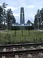 Friedensmonument auf der Grenze von Schweden (links) und Norwegen (rechts)