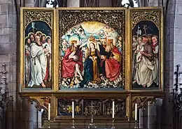 Hochaltar des Freiburger Münsters, Vorderseite geöffnet, 1512–1516