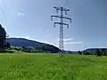 Tonnenmast von 1926 im Abschnitt Offenburg–Villingen