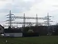 Portalmast für 220-kV-Leitungen (Raitersaich, Schwandorf, Sittling), heute teilweise 110&nbsp;kV