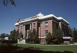 Fremont County Courthouse in St. Anthony, gelistet im NRHP Nr. 79000789