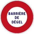 B10: Tauwetter, LKW-Verbot