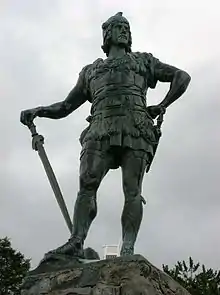 Fridtjov der Tapfere in Vangsnes, ein Geschenk von Wilhelm II an die Norweger