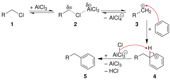 Mechanismus der Friedel-Crafts-Alkylierung