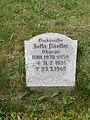 Grab der Oberin Jutta Poetter in Ducherow