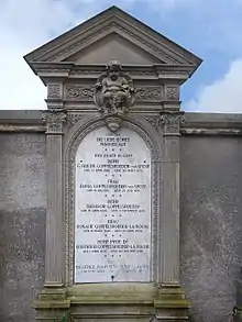 Friedrich Goppelsröder-La Roche (1837–1919) Chemiker, Professor. Doktor in Chemie, Physik und Mineralogie. Privatdozent an der Uni Basel. Grab auf dem Friedhof Wolfgottesacker, Basel