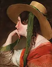 Mädchen mit Strohhut, bis dato das teuerste versteigerte Werk von Amerling im Wert von Euro 1,5 Millionen (1835)