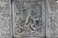 Poseidon entsteigt mit seinen vier Rossen dem Meer.