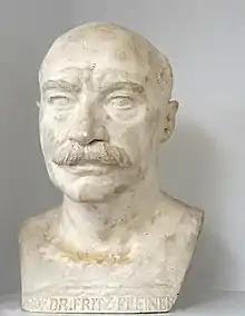 Fritz Fleiner (1867–1937) Büste. Von August Suter (1887–1965) Bildhauer, August Suter Museum, Eptingen.