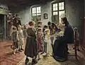 Fritz von Uhde: Lasset die Kindlein zu mir kommen 1885