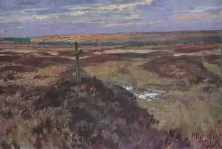 Kreuz im Venn, Gemälde von Fritz von Wille von 1909
