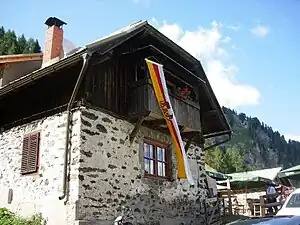 Die Hütte der Frondell Alm