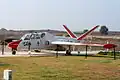 Eine stillgelegte Fouga CM.170 Magister Tzukit des Kunstflugteams