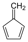 Fulven, die Stammverbindung der Stoffgruppe der Fulvene