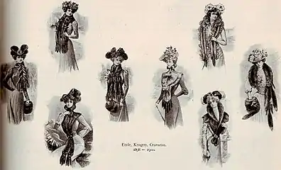 „Etole, Kragen, Cravaten 1898-1900.“
