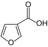 Strukturformel von Furan-3-carbonsäure
