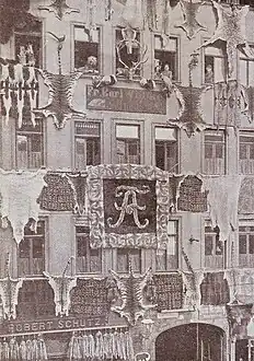 Der Leipziger Brühl beim Einzug des Kaisers (1904)