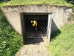 Krematorium auf dem Berg Śmierci, bei Pustków