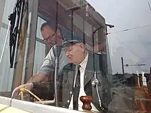 erste Fahrt seit 1964 mit dem TW47 im Betriebshof Plauen