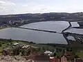Burgblick auf Fischteiche