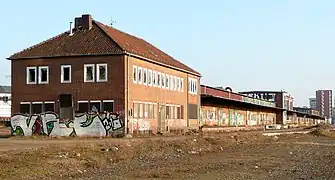 Bereich der Gleisanlagen, inzwischen demontiert