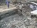 Bohlenweg oder Wasserbau? Grabung 2013 am Schlossberg
