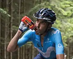 Victor de la Parte während der14. Etappe des Giro d’Italia 2018