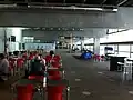 Innenansicht neues Terminal, Ebene 1 mit Restaurants und Sicherheitscheck