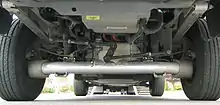 Wattgestänge an einer Hinterachse (Ford Ranger&nbsp;EV, 1998).