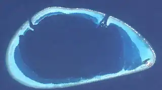 NASA-Sat.-Bild des Gaafaru-Atolls