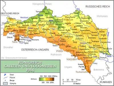 Karte des Königreichs Galizien und Lodomerien (1846–1918)