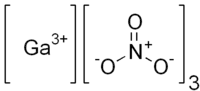 Strukturformel von Gallium(III)-nitrat