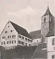 Gasthaus Arnold mit Kirche