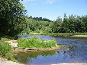 Ufer der Gauja bei Sigulda