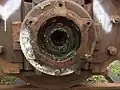 Geöffnetes Rollen-Wälzlager einer Lokomotive der Baureihe NOHAB AA16
