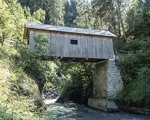Holzbrücke VignognPunt Sum Fistatg