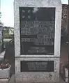 Der Gedenkstein auf Gottlobs Friedhof