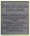 Gedenktafel am Haus Eisvogelweg 71 in Berlin-Zehlendorf