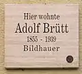 Gedenktafel in Weimar