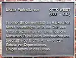 Gedenktafel am Haus Salzachstraße&nbsp;6, in Berlin-Zehlendorf