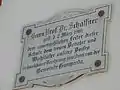 Gedenktafel am Schloss Gumperda
