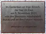 Ingo Binsch, † 5. November 2001, Berlin
