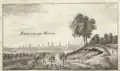 Kupferstich „Berlin vom Mittag“ von 1791
