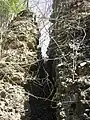 Ausgewaschene Rinne
