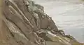 Berghang bei Monterosso al Mare, um 1890