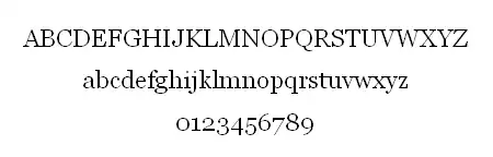 Schriftbeispiel