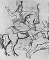 Georgischer Fürst auf der Jagd
